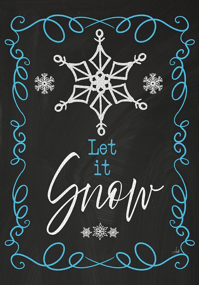 Let It Snow art print by Andi Metz for $57.95 CAD
