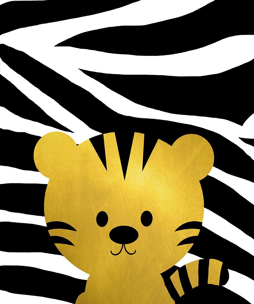 Gold Baby Tiger art print by Anna Quach for $57.95 CAD
