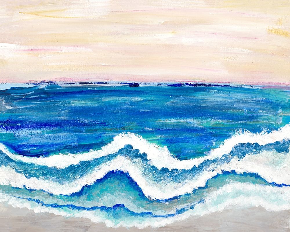 Rolling Waves II art print by Merri Pattinian for $57.95 CAD