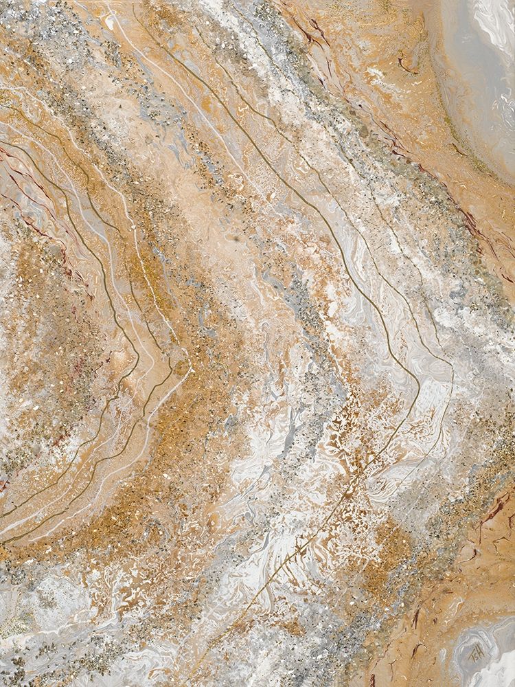 Cool Earth Marble Abstract II art print by Tiffany Hakimipour for $57.95 CAD