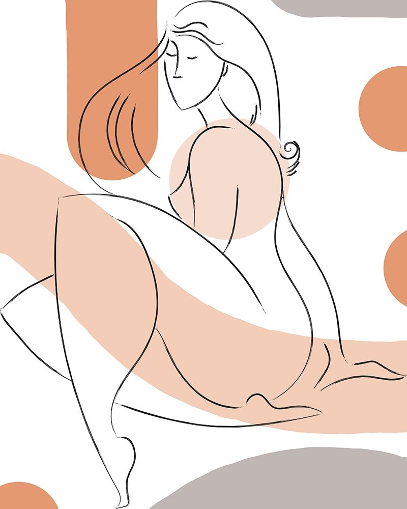 Elegant Line Drawing II art print by Deidre Mosher for $57.95 CAD