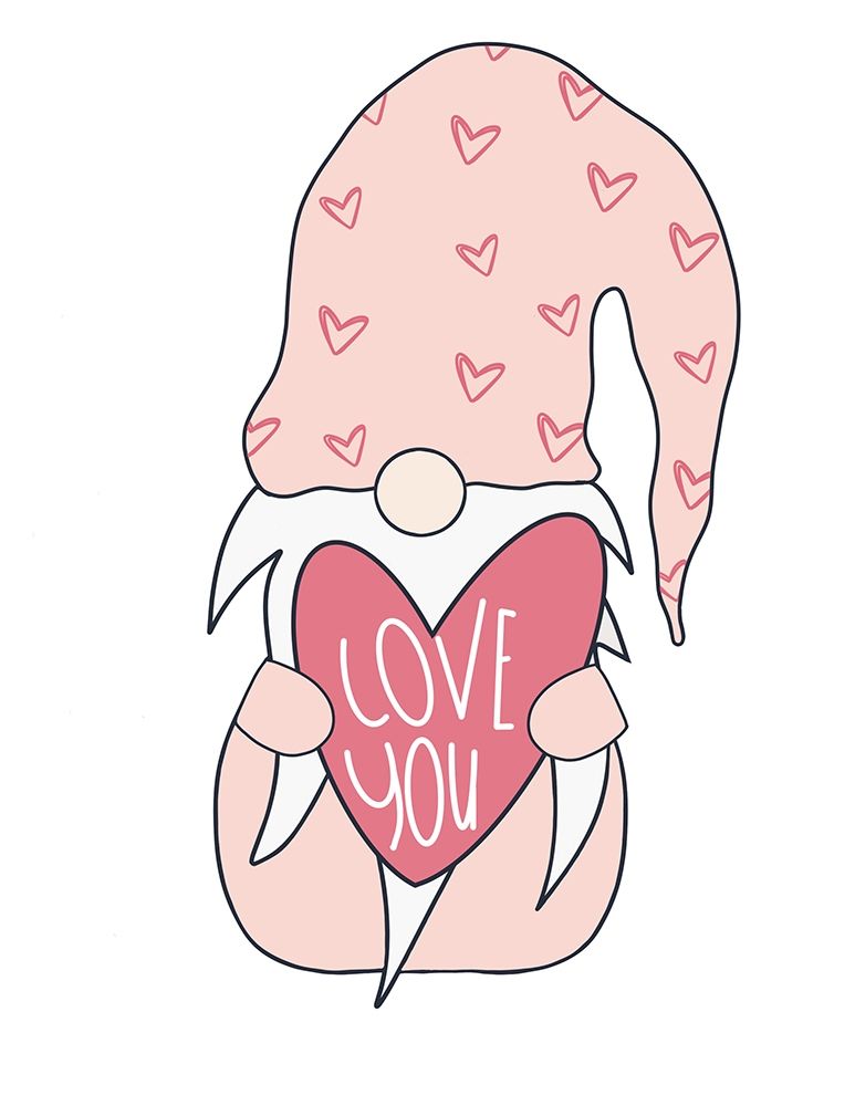 Valentine Gnome art print by Melanie Torres for $57.95 CAD