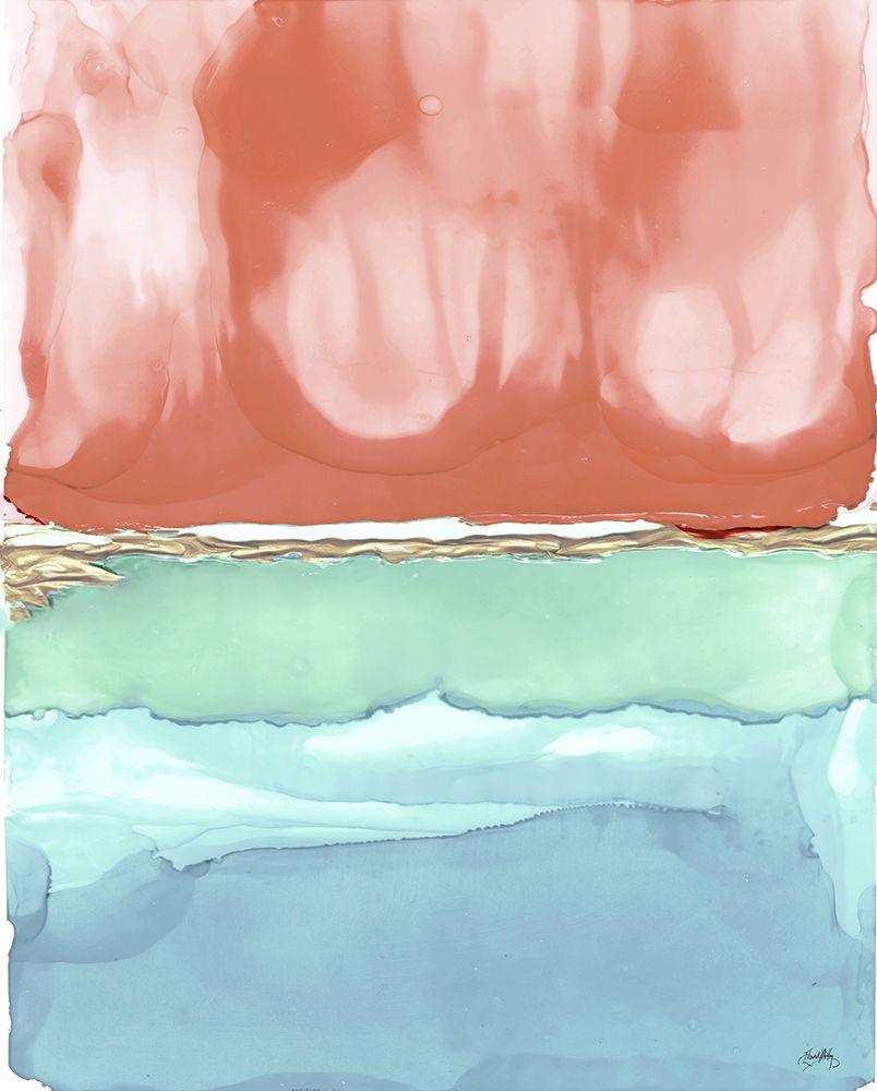 Warm Ink Abstract art print by Elizabeth Medley for $57.95 CAD
