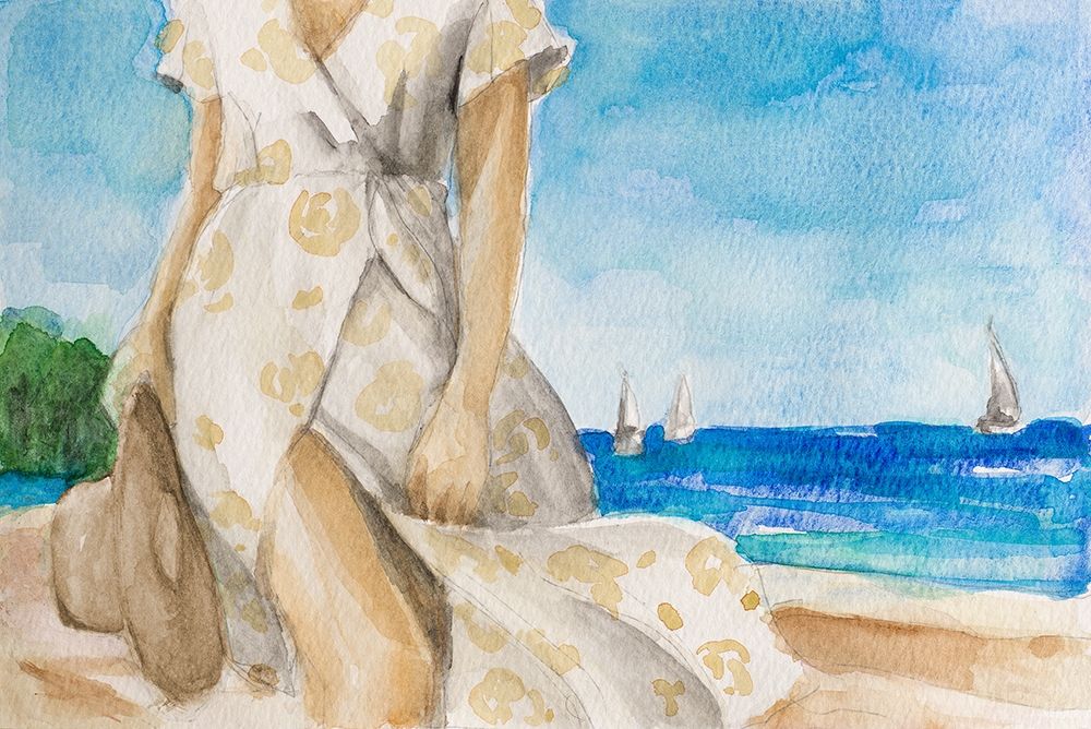 Windy Day On The Beach art print by Lanie Loreth for $57.95 CAD