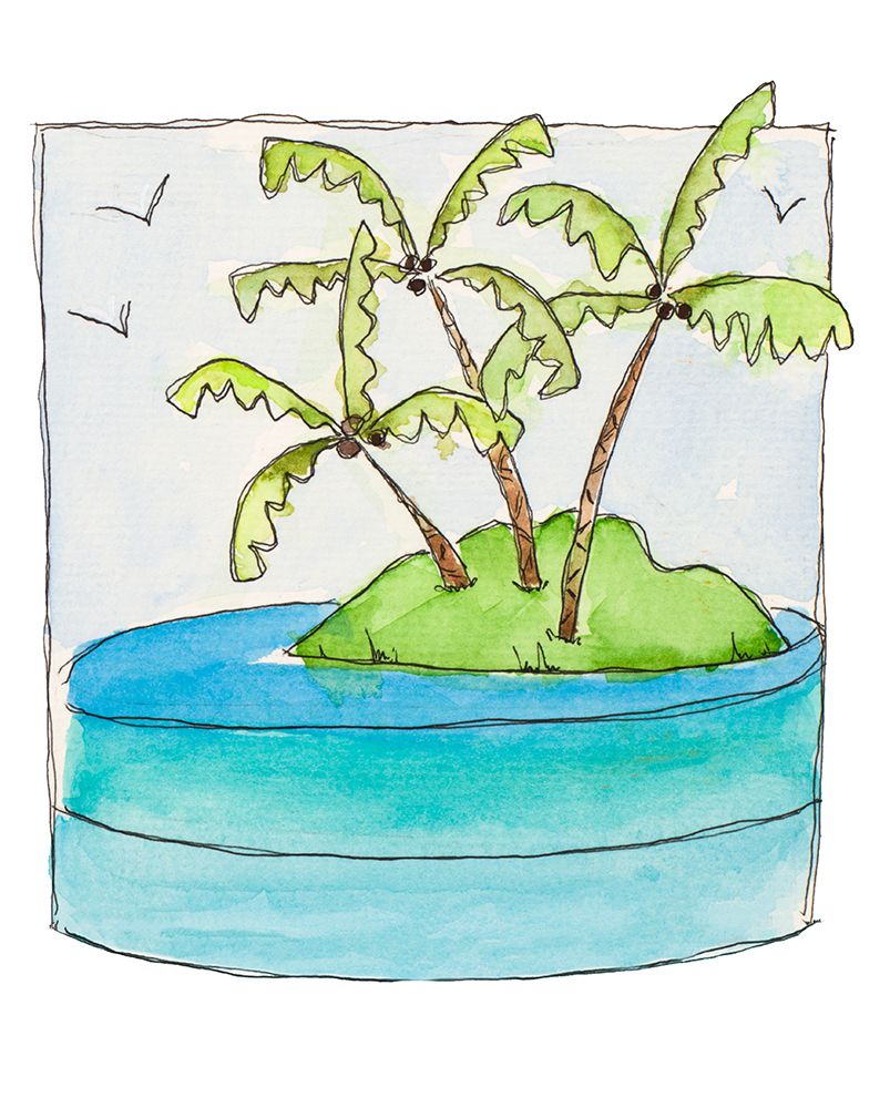 Island Palms II art print by Krinlox for $57.95 CAD