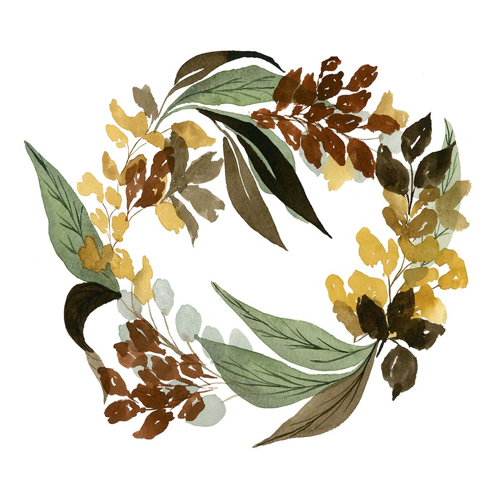 Fall Wreath art print by Lucille Price for $57.95 CAD