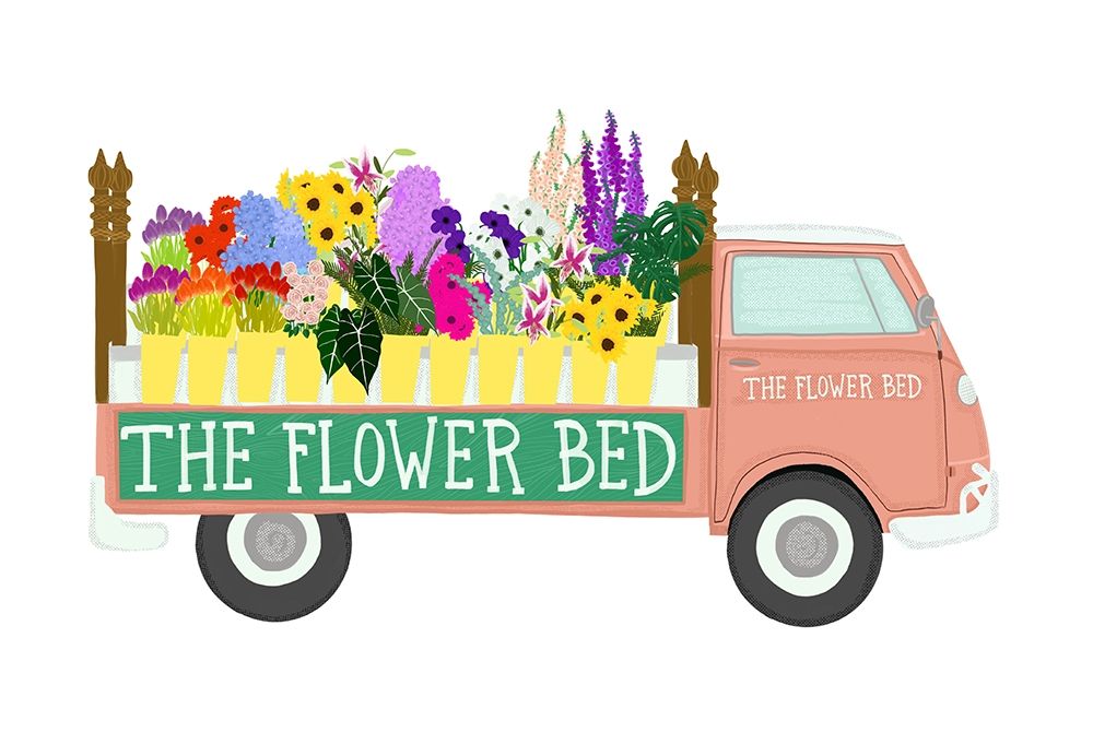 Flower Bed art print by Jen Bucheli for $57.95 CAD