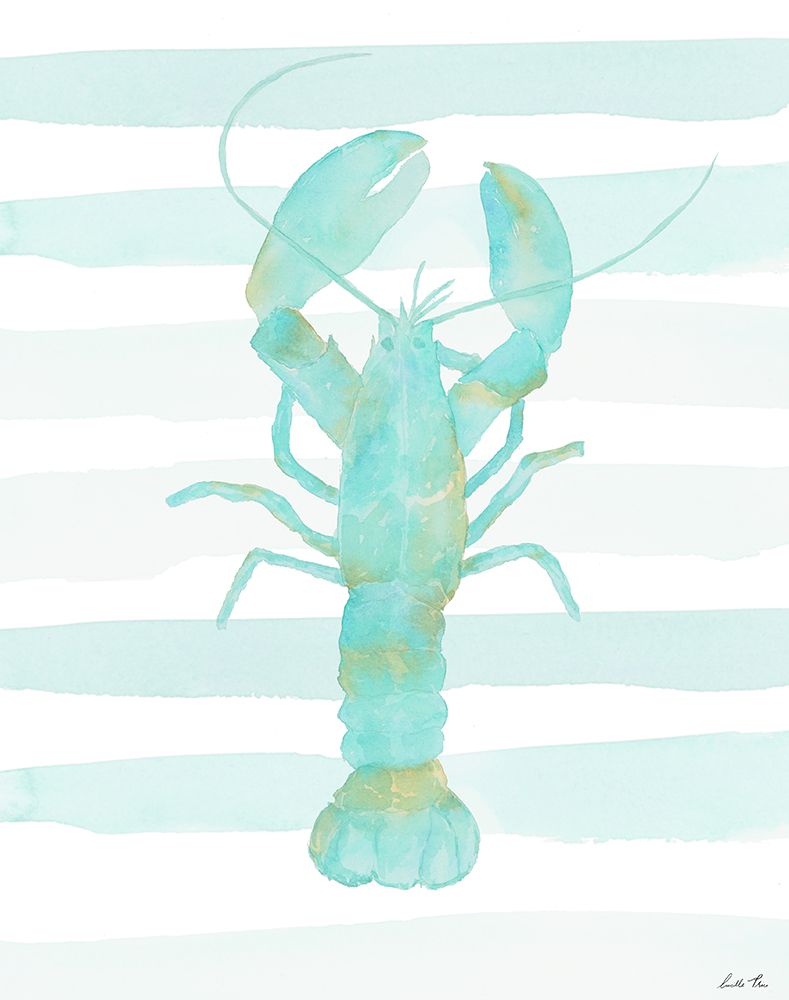 Teal Lobster art print by Lucille Price for $57.95 CAD