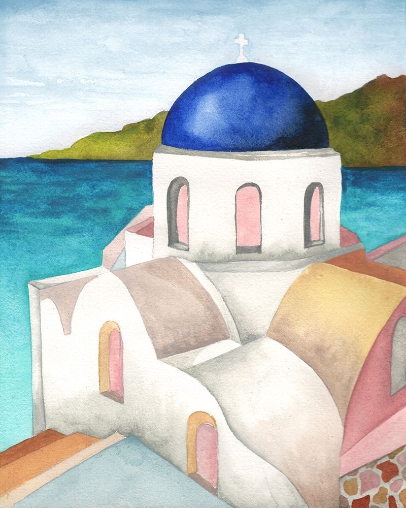 Santori I art print by Elizabeth Medley for $57.95 CAD
