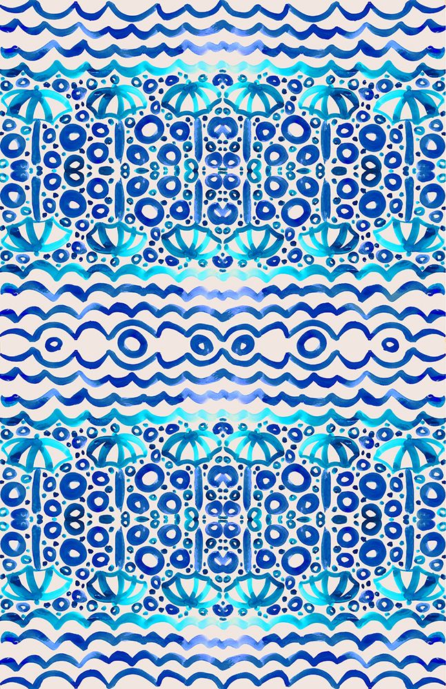 Aqua Blue Fun II art print by Nicholas Biscardi for $57.95 CAD