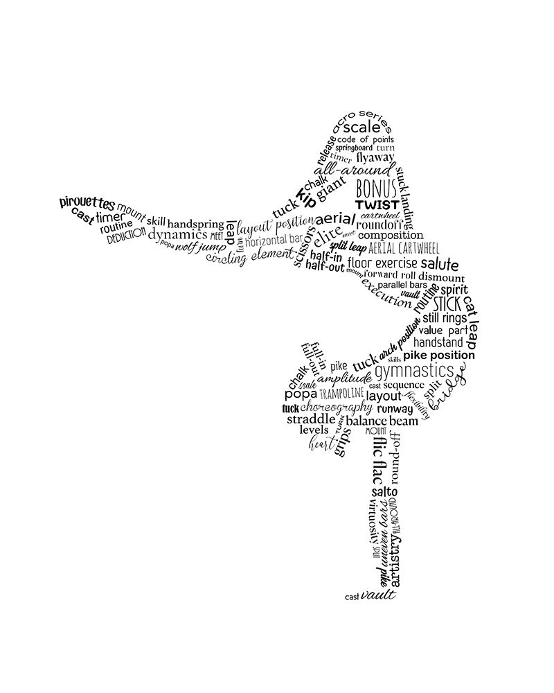 Gymnastics art print by Anna Quach for $57.95 CAD