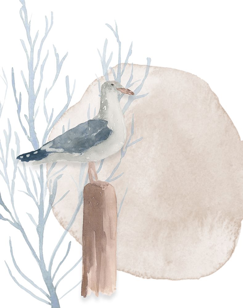 Seabird On Post I art print by Lucille Price for $57.95 CAD