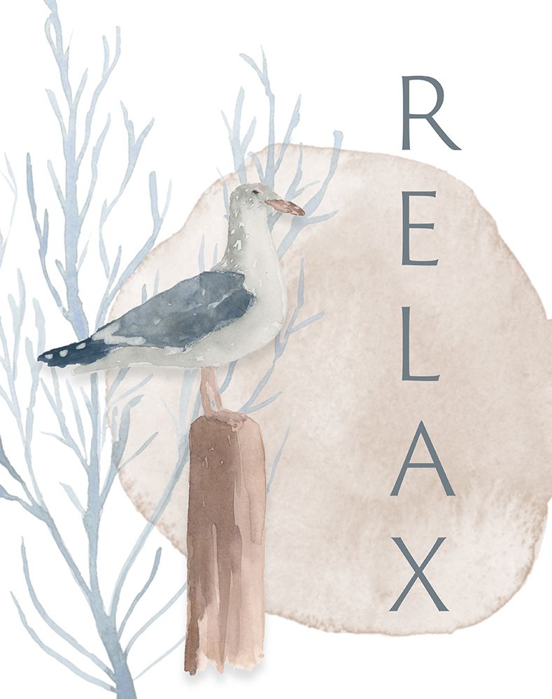 Seabird Relax art print by Lucille Price for $57.95 CAD