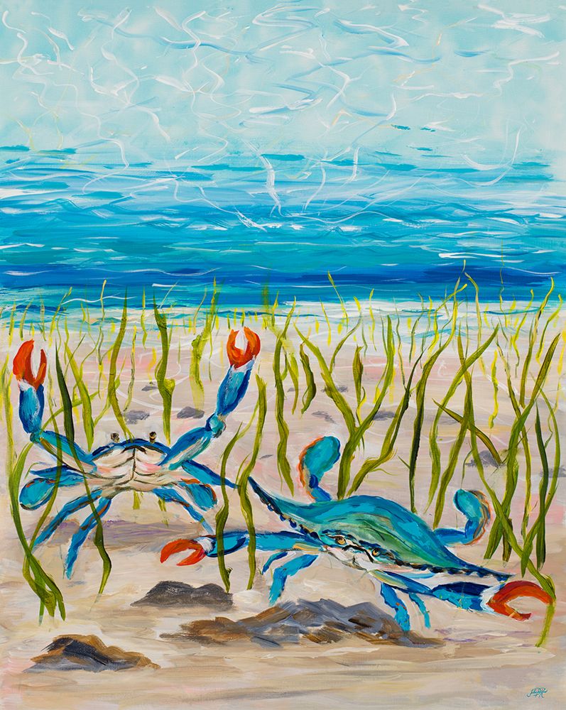 Blue Crabs art print by Julie DeRice for $57.95 CAD