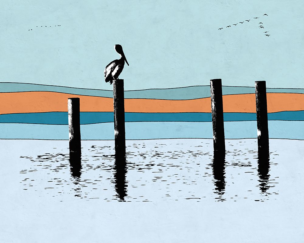Pelican Post II art print by Ella Tom for $57.95 CAD