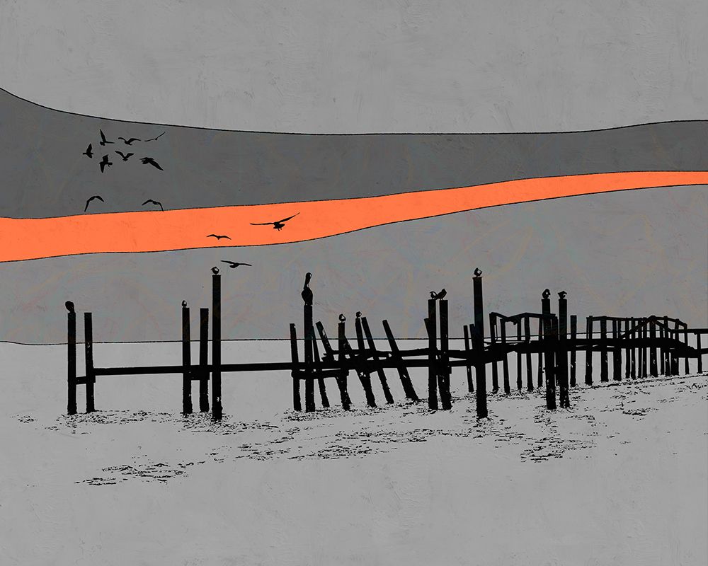 Old Dock art print by Ella Tom for $57.95 CAD