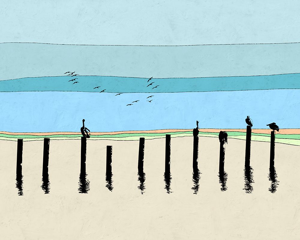 Pelican Horizon art print by Ella Tom for $57.95 CAD