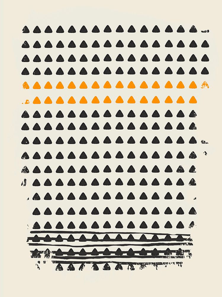 Orange Triangles art print by Lucca Sheppard for $57.95 CAD