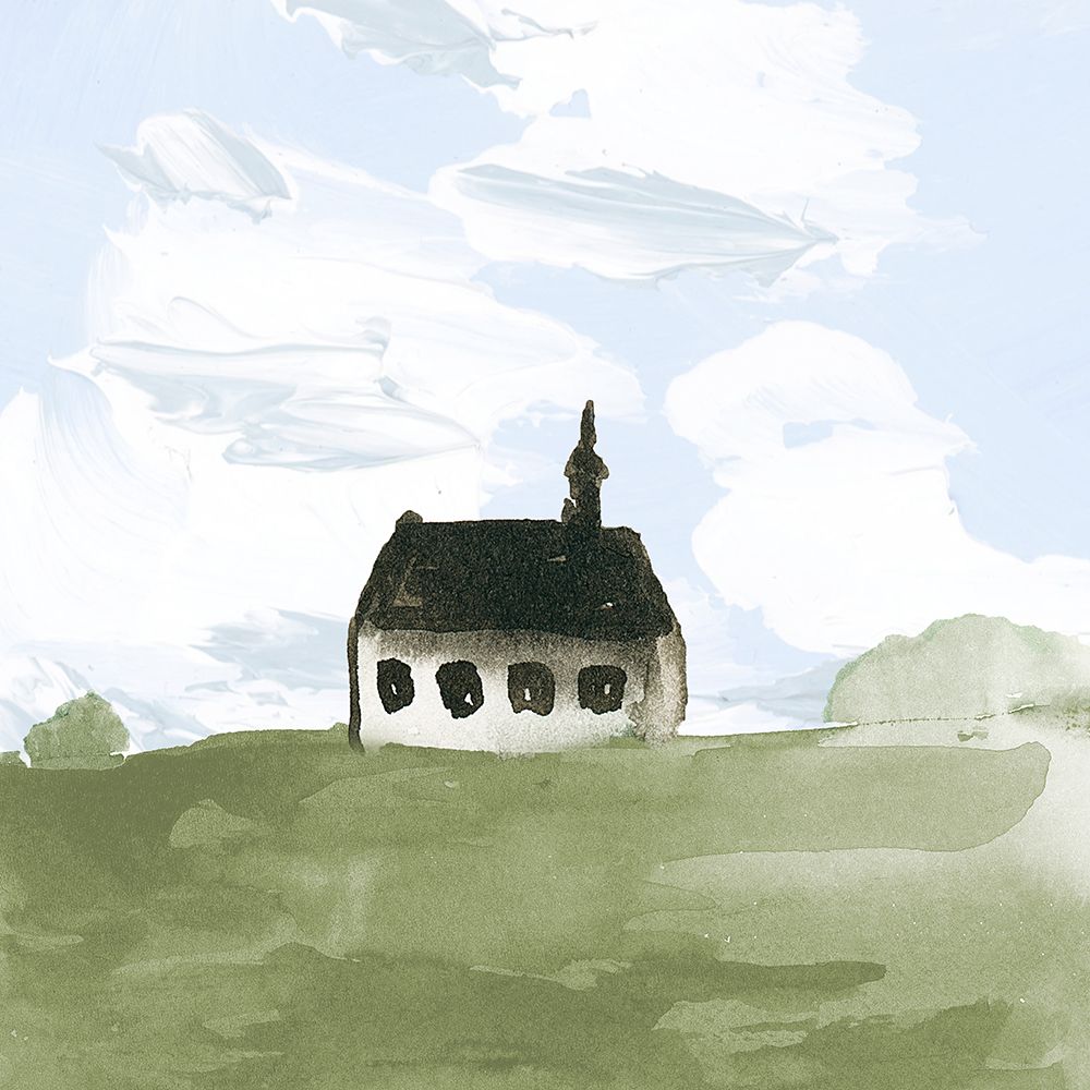 Country Church art print by Lucille Price for $57.95 CAD