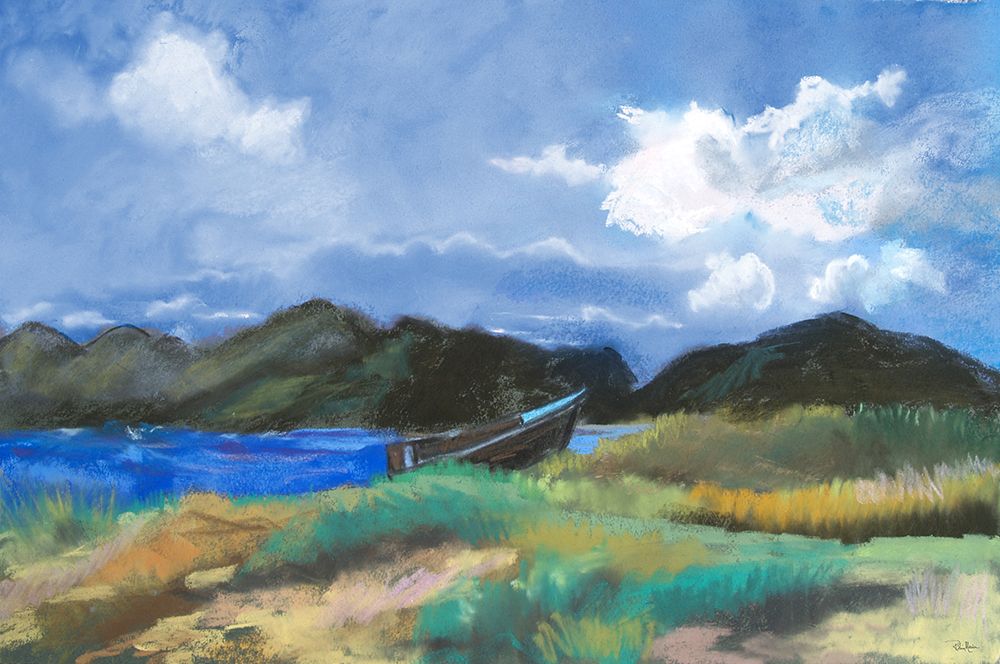 Beached Row Boat art print by Robin Maria for $57.95 CAD