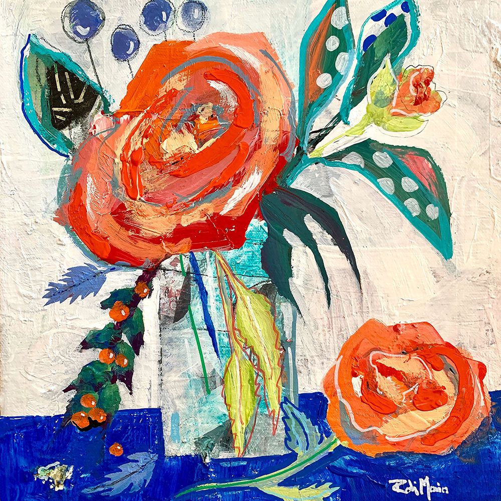 Rose And Berry Rendezvous art print by Robin Maria for $57.95 CAD