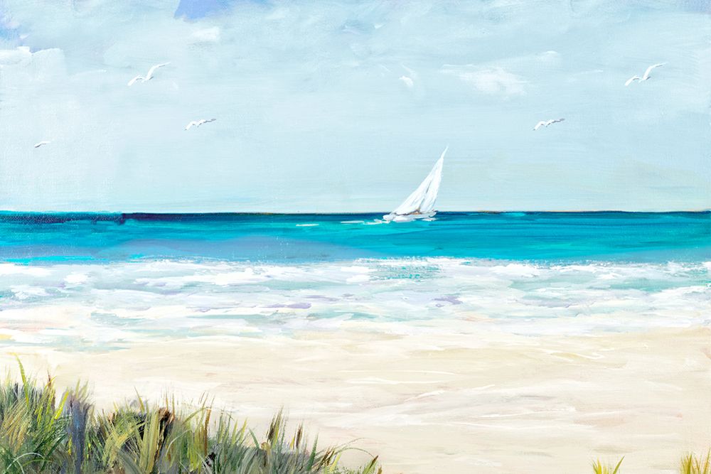 Coastal Sailing art print by Julie DeRice for $57.95 CAD