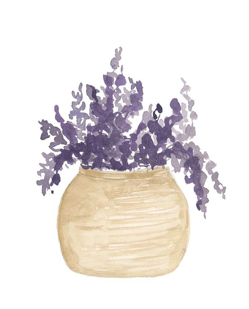 Pot Of Lavender art print by Lucille Price for $57.95 CAD