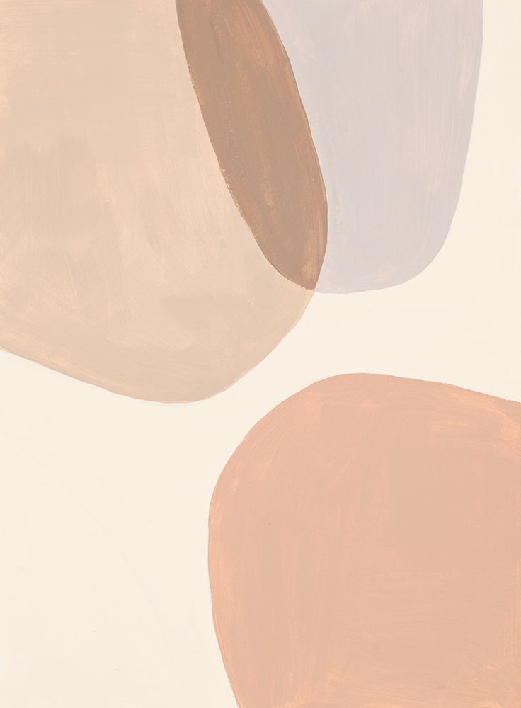Neutral Overlapping Shapes art print by Patricia Pinto for $57.95 CAD