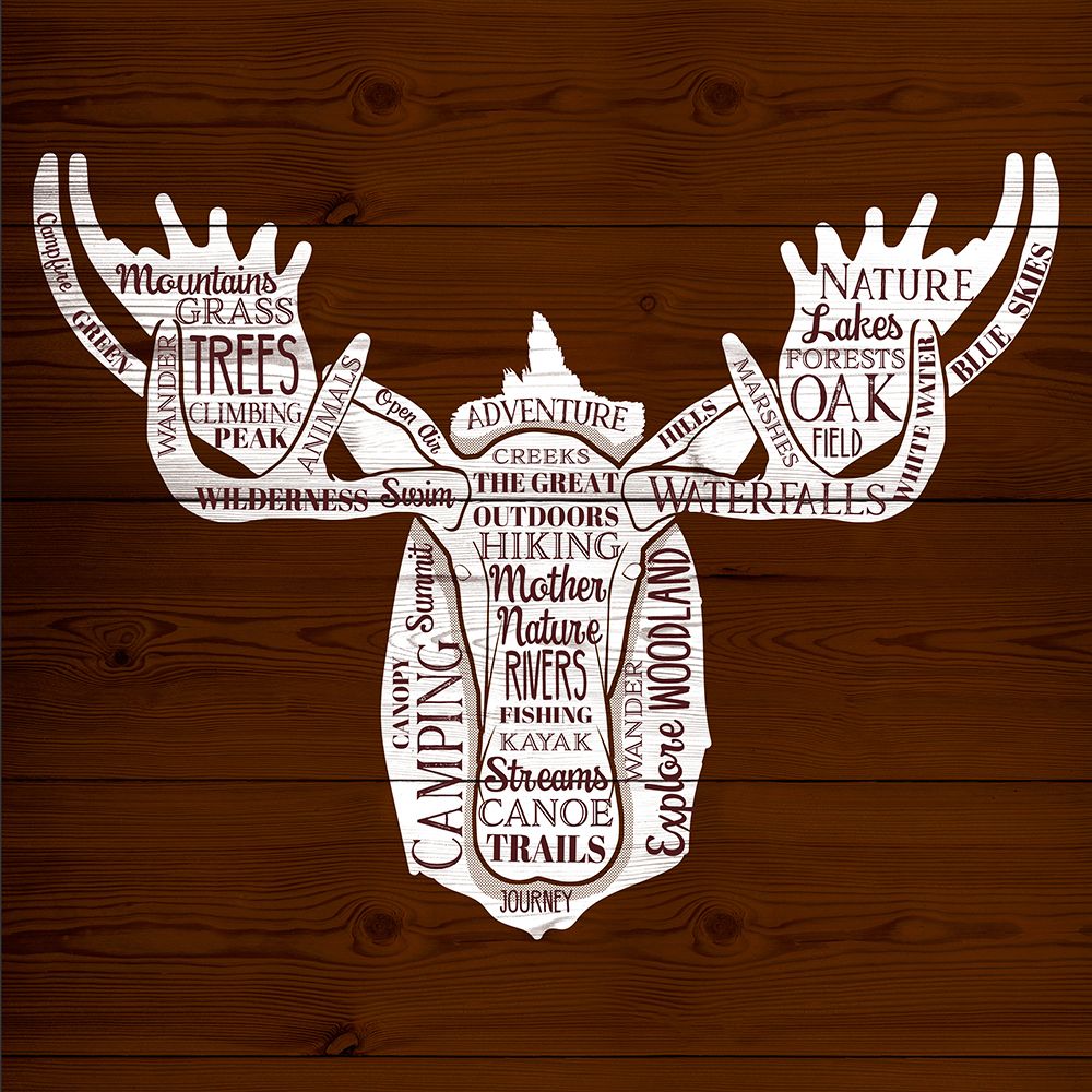 Moose Of Nature art print by SD Graphics Studio for $57.95 CAD
