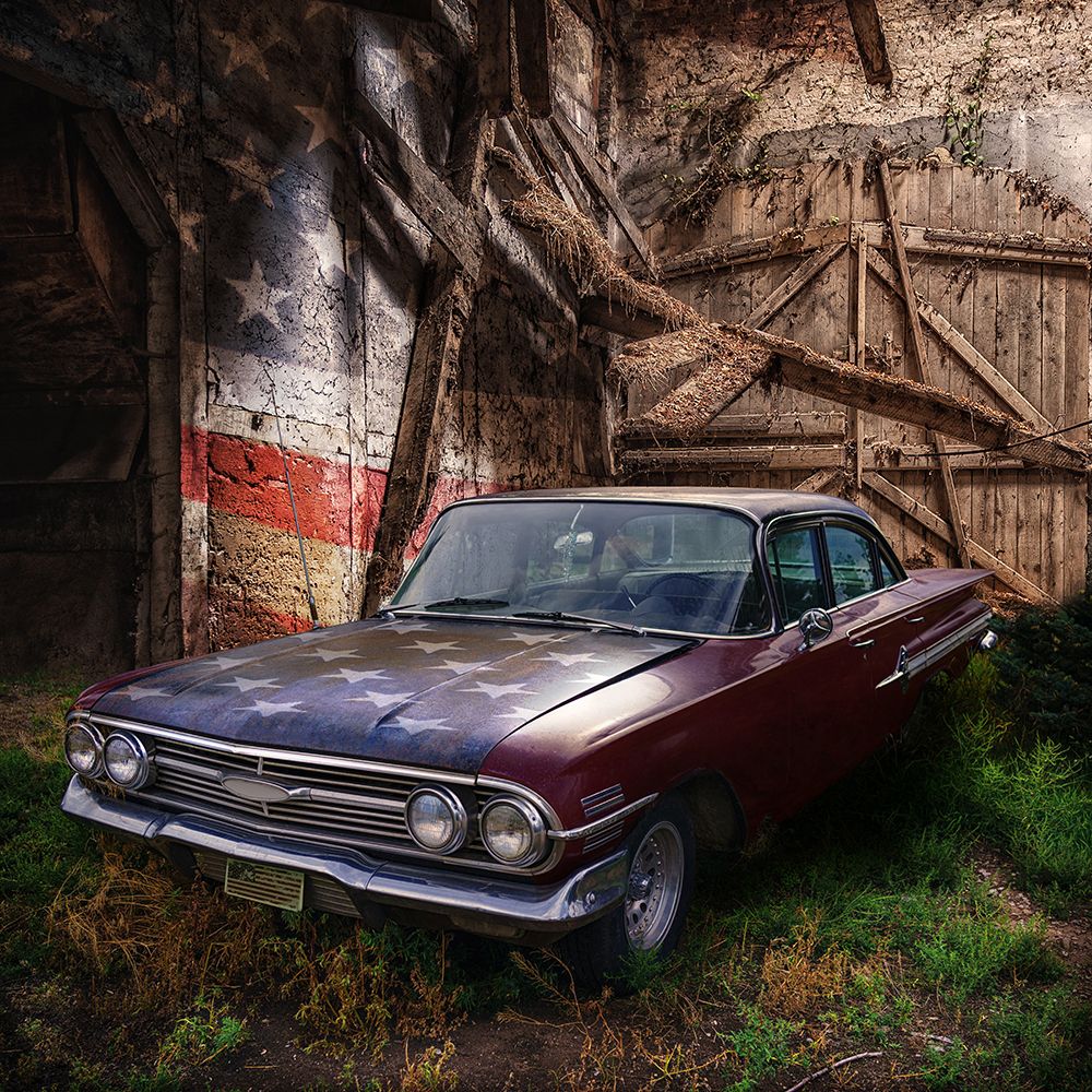 USA Rustic Classic art print by Dan Meneely for $57.95 CAD