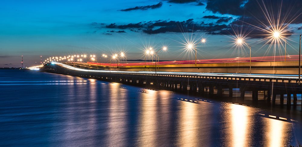 Night Bridge art print by Bill Carson Photography for $57.95 CAD