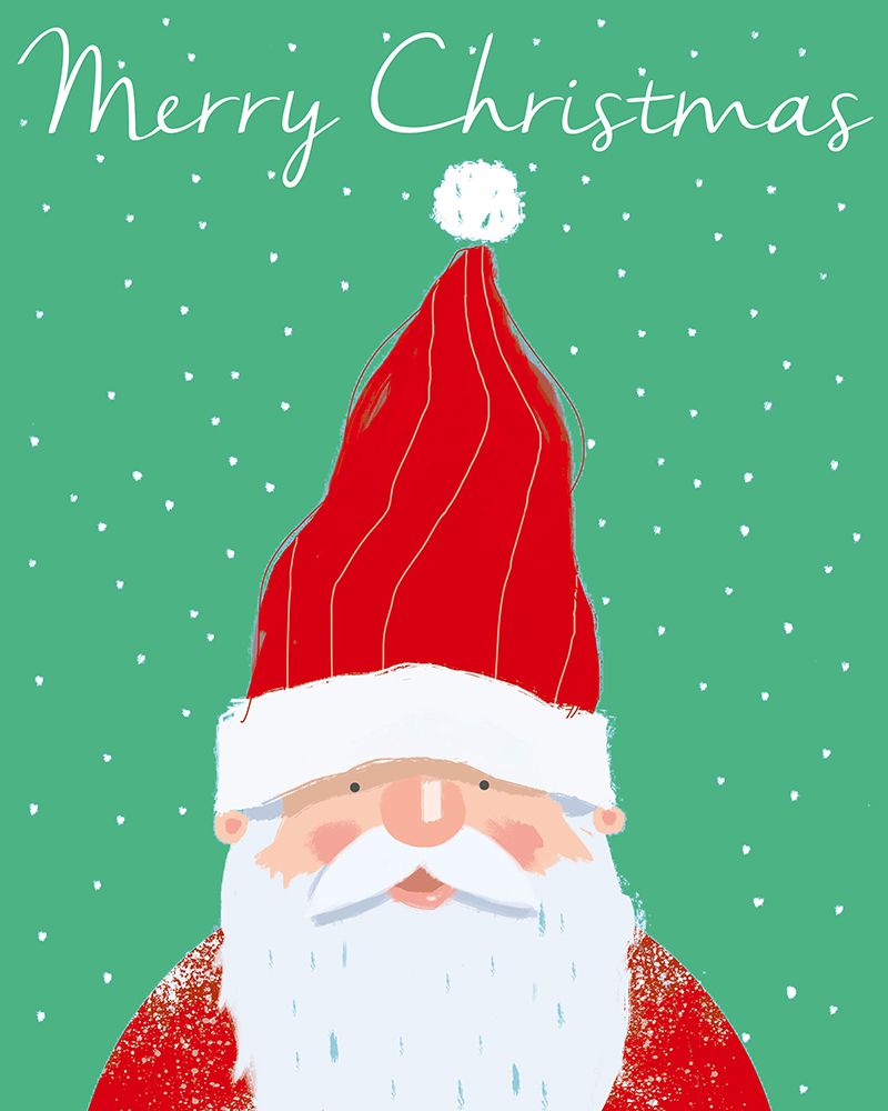 Merry Christmas Santa art print by Lucca Sheppard for $57.95 CAD