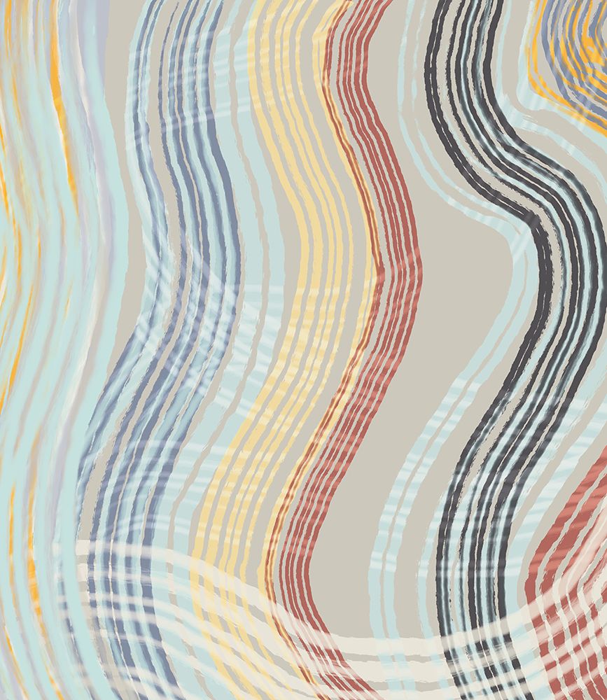 Earth Tone Band Waves art print by Robin Maria for $57.95 CAD