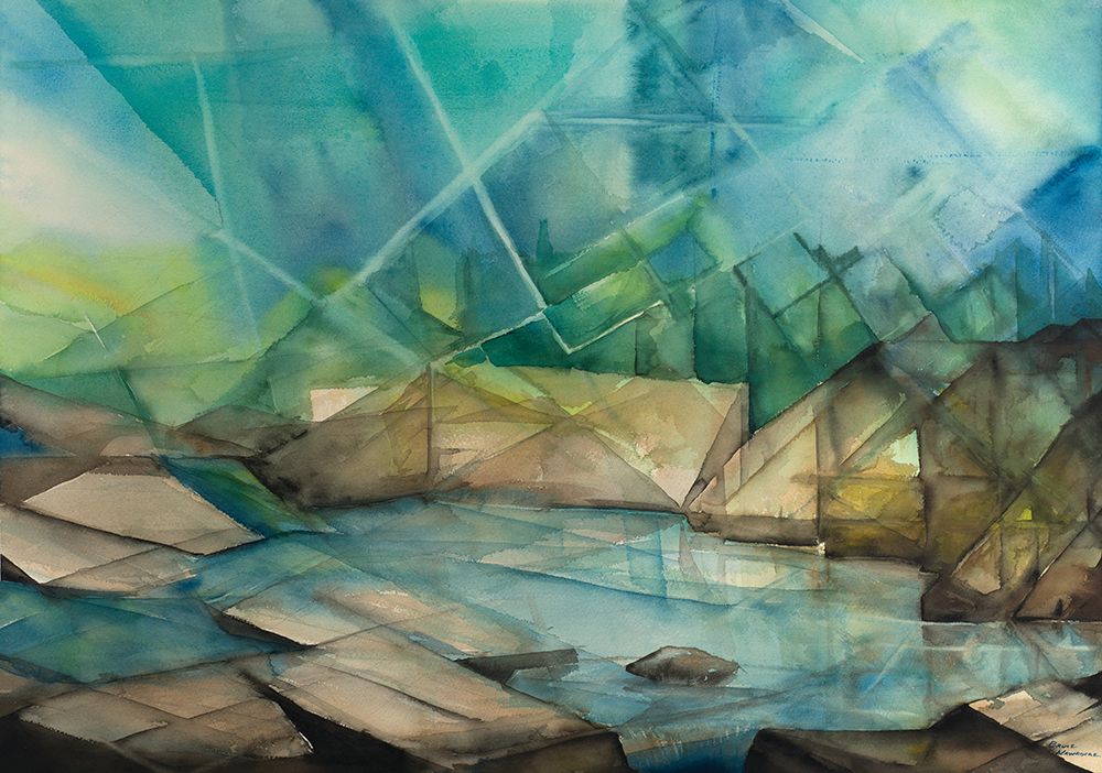 Sun Streaming Down On Lake art print by Bruce Nawrocke for $57.95 CAD