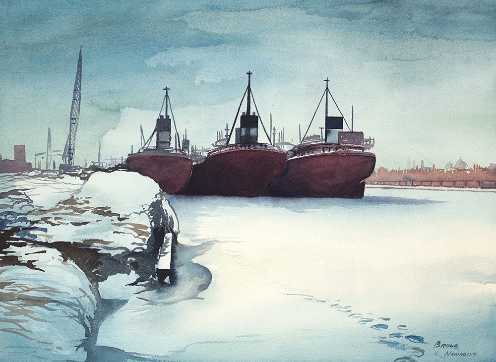 Frozen Dock art print by Bruce Nawrocke for $57.95 CAD