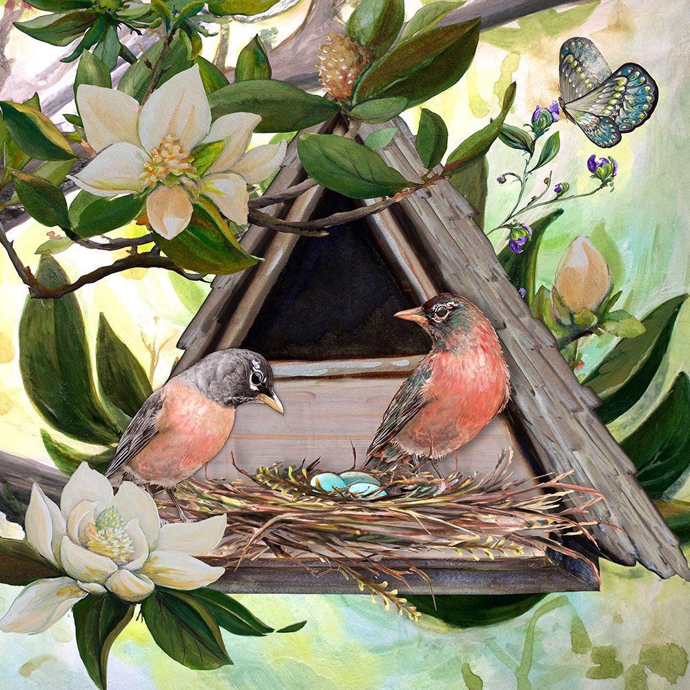 Birdhouse II art print by Diannart for $57.95 CAD