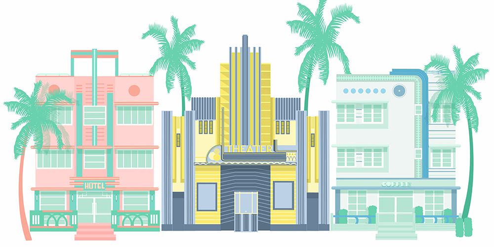 Art Deco Row art print by Jen Bucheli for $57.95 CAD