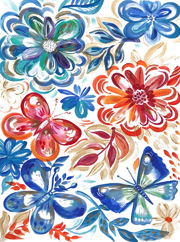 Butterfly Garden art print by Ani Del Sol for $57.95 CAD