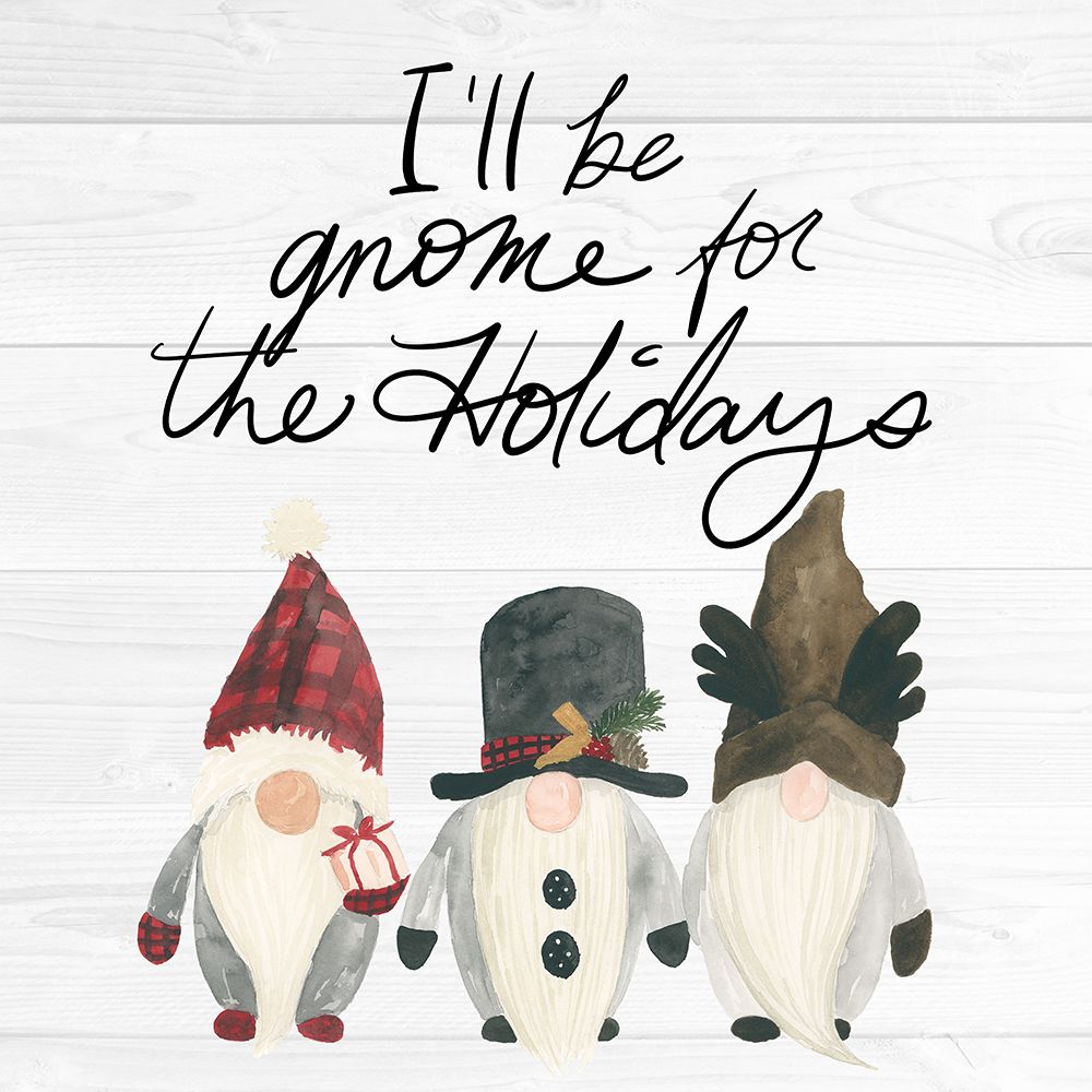 Gnome For The Holidays art print by Lucille Price for $57.95 CAD