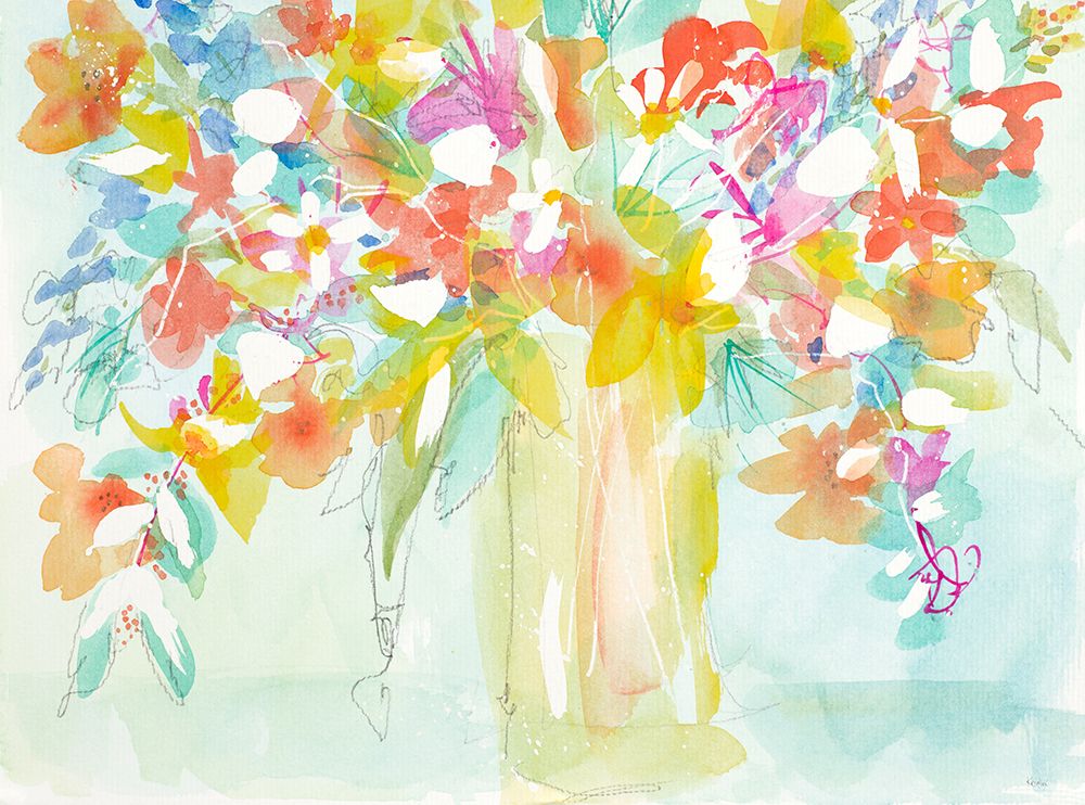 New Summer Bouquet art print by Krinlox for $57.95 CAD