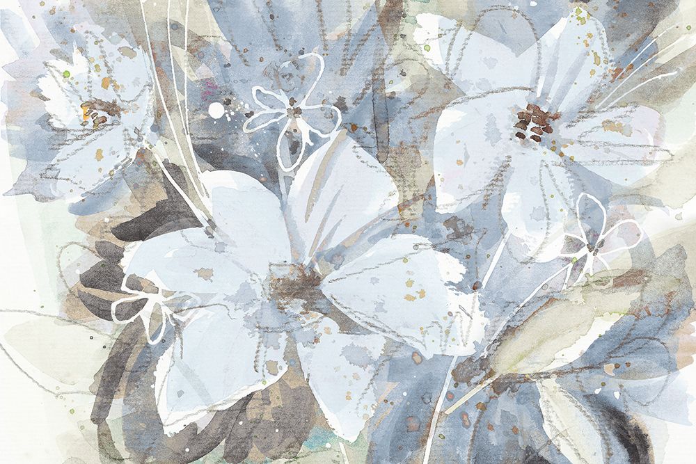 Calm Blue Garden art print by Krinlox for $57.95 CAD
