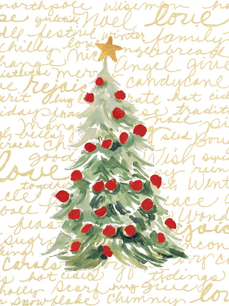 Christmas Tree Love art print by Lanie Loreth for $57.95 CAD