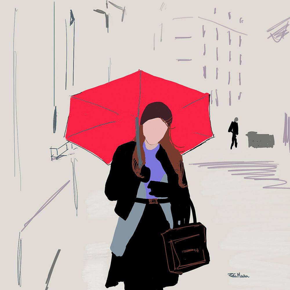 Rainy Stroll art print by Robin Maria for $57.95 CAD
