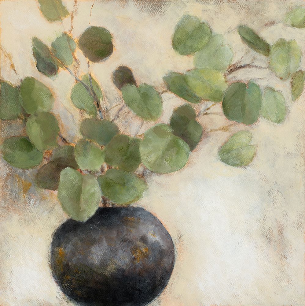Eucalyptus Leaves in Black Vase art print by Lanie Loreth for $57.95 CAD