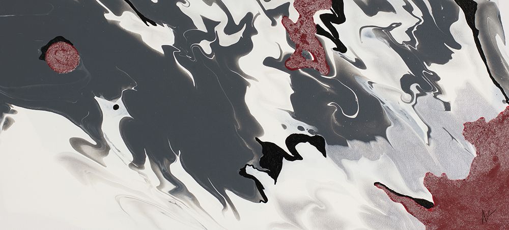 Red Drift Waves art print by Ajoya Grace for $57.95 CAD