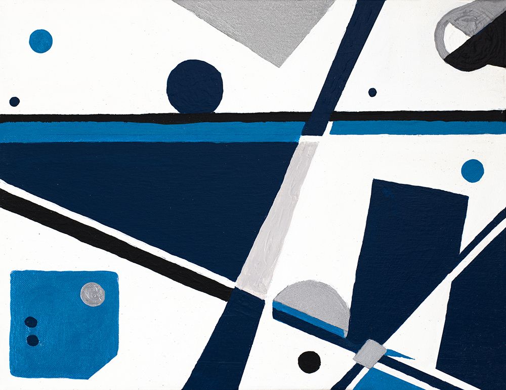 Geom Blue art print by Ajoya Grace for $57.95 CAD