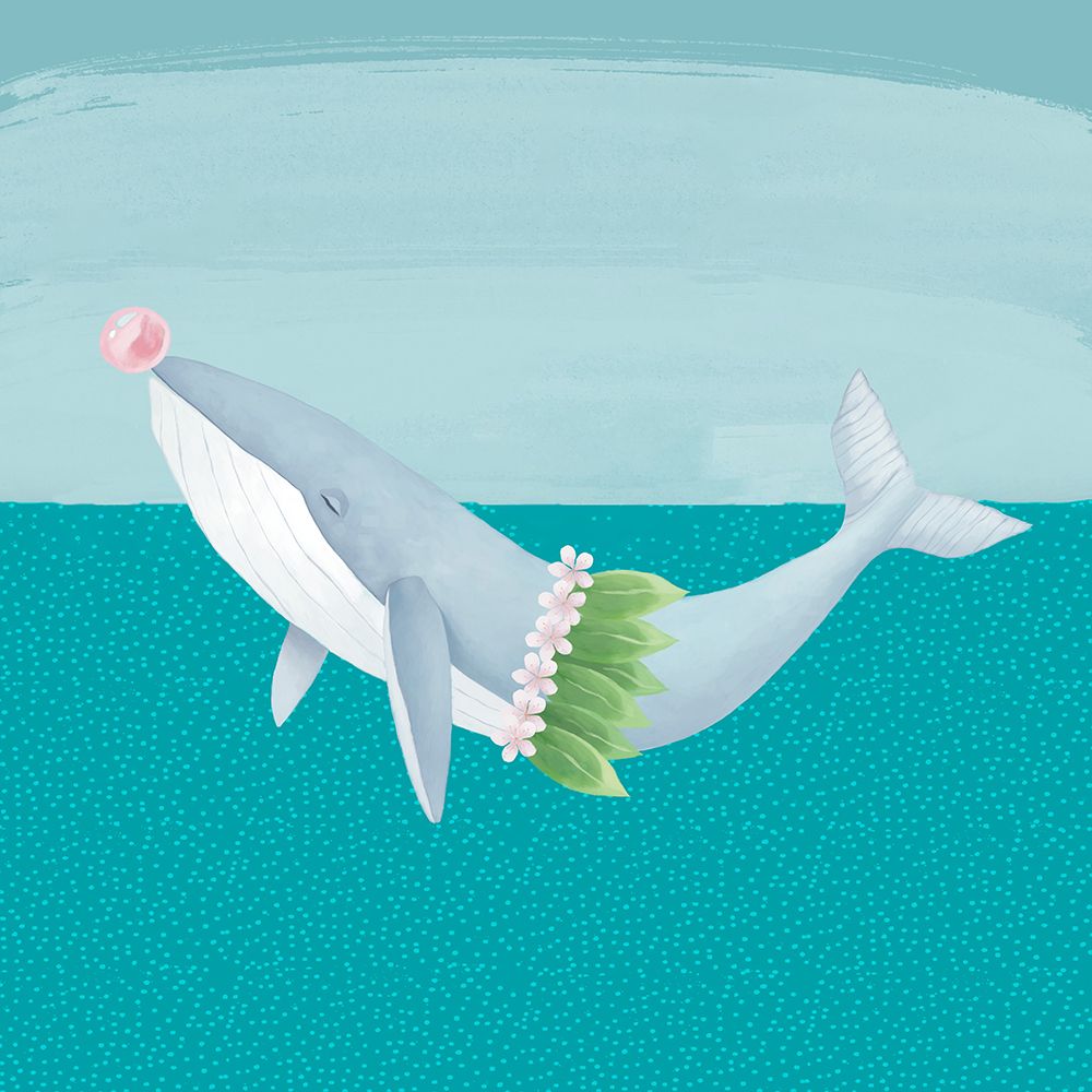 Hula Whale art print by Lucca Sheppard for $57.95 CAD