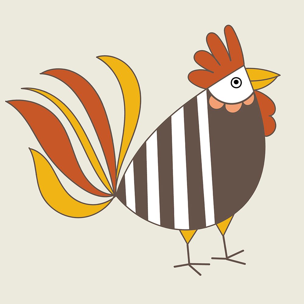 Happy Rooster I art print by Deidre Mosher for $57.95 CAD