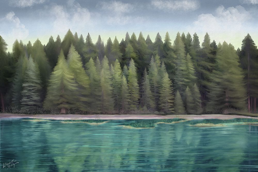 Lakeside Mirage art print by Elizabeth Medley for $57.95 CAD