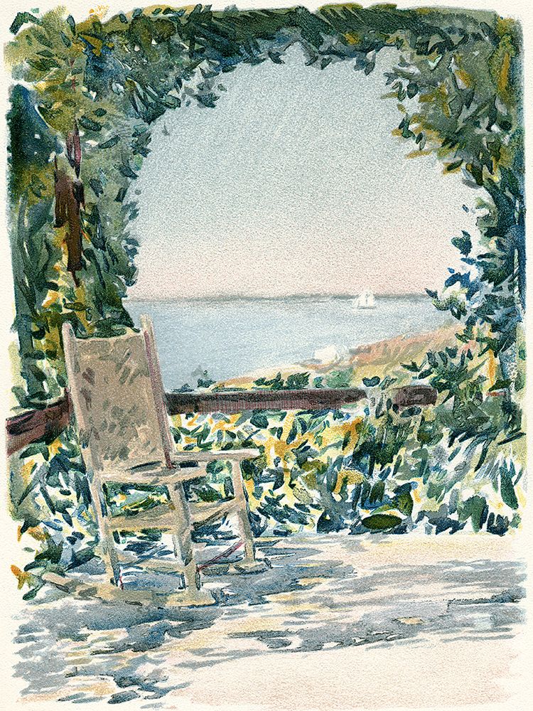 Sea View Garden art print by Piddix for $57.95 CAD